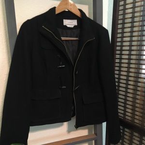 Caslon cropped pea coat style jacket